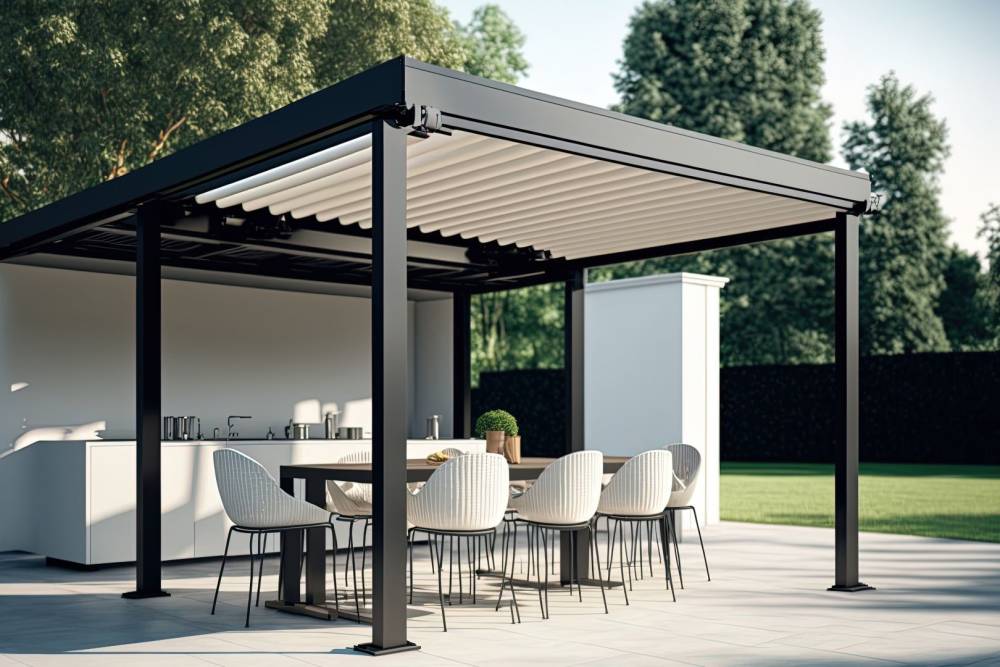 Pose de pergolas près de La Ferté Vidame